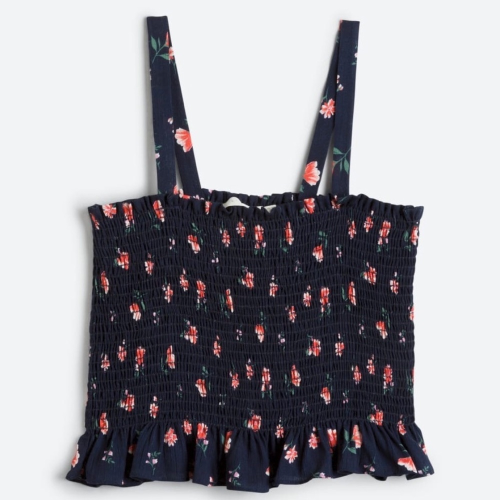 Lush Daidra Smocked Cropped Top